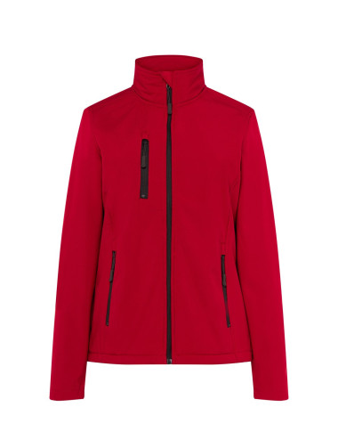 Softhshell lady jacket red Jhk