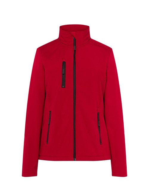 Softhshell lady jacket red Jhk