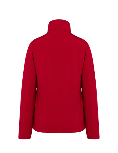 Softhshell lady jacket red Jhk