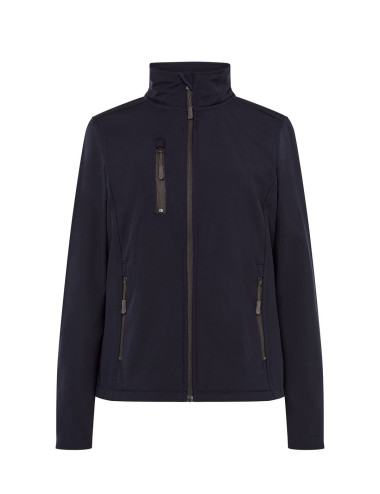 Softhshell lady jacket navy blue Jhk
