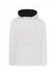 2Herren-Ozean-Kapuzen-Kontrast-Sweatshirt in Weiß/Graphit JHK