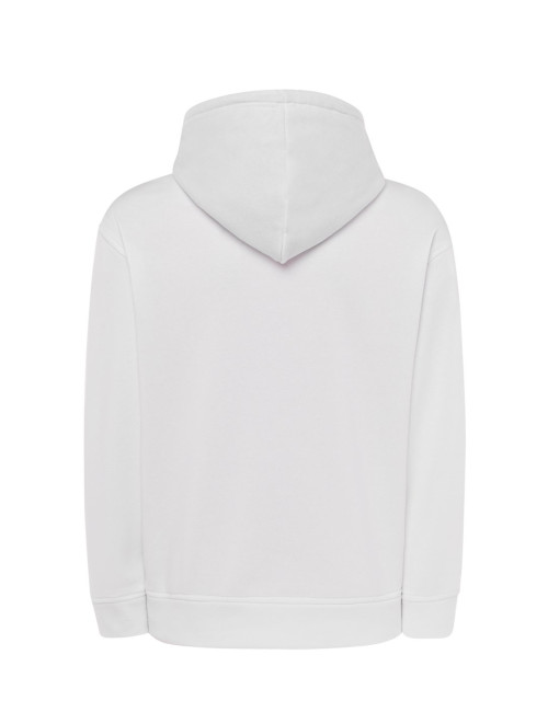 Bluza dresowa męska ocean hooded contrast biało/grafitowy Jhk