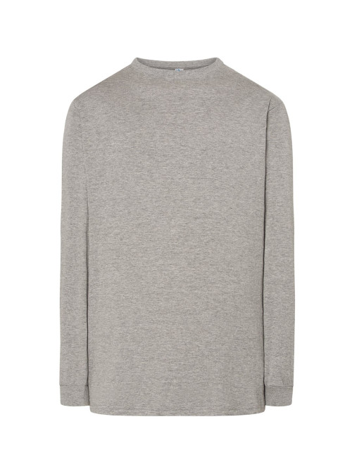 Herren-T-Shirt Tsra 170 ls T-Shirt grau meliert Jhk