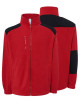 Herrenfleece flra 330 rot/schwarz Jhk