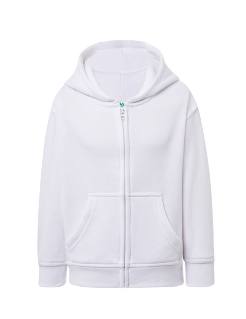 Bluza dresowa dziecięca kid hooded wh white Jhk