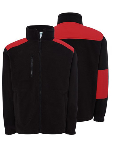 Herrenfleece flra 330 schwarz/rot Jhk