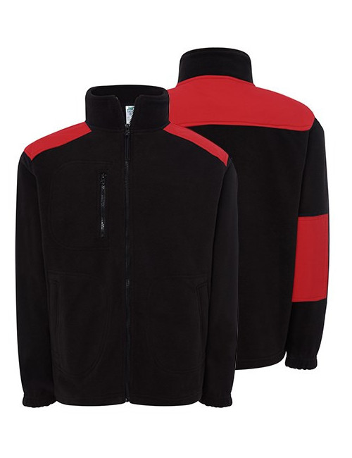 Men`s fleece flra 330 black/red Jhk