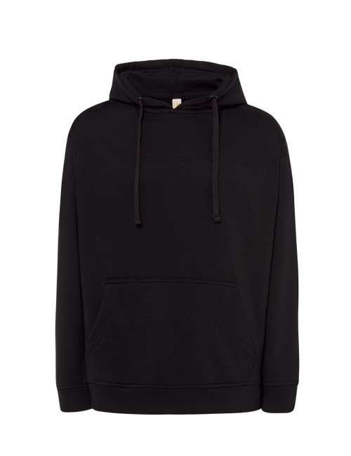 Men`s kangaroo cvc sweatshirt black Jhk
