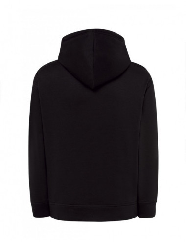 Kontrast-Sweatshirt mit Ozean-Kapuze für Herren, schwarz/grau meliert, JHK