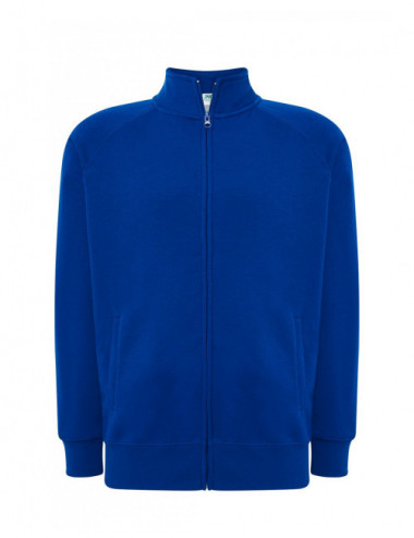 Men`s full zip sweatshirt royal blue Jhk