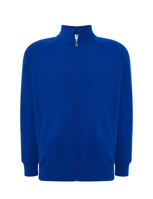 Men`s full zip sweatshirt royal blue Jhk
