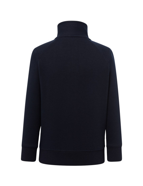 Kid full zip sweatshirt navy blue Jhk