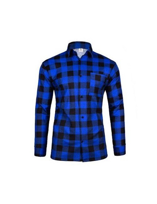 Blaues Flanellhemd Jhk