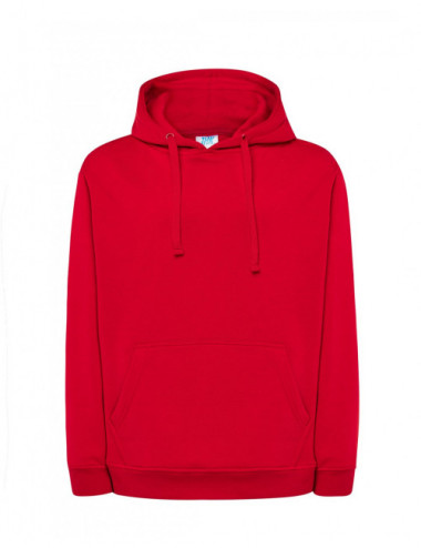Men`s kangaroo cvc sweatshirt red Jhk