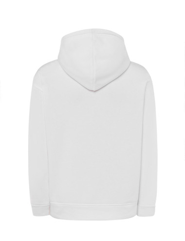 Bluza dresowa męska kangaroo cvc sweatshirt wh white Jhk