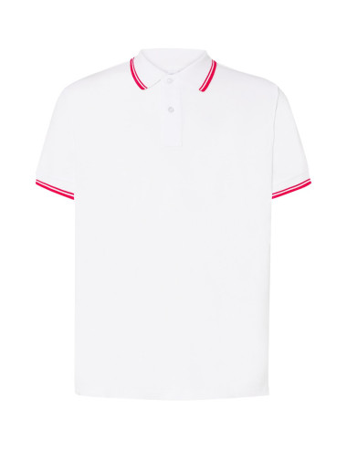 Men`s polo shirts polo pora 210 contrast white/red Jhk