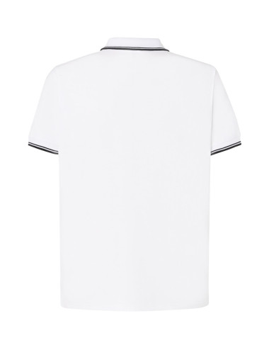 Men`s polo shirts polo pora 210 contrast white/black Jhk