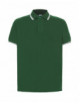 2Men`s polo shirts polo pora 210 contrast bottle green/white Jhk