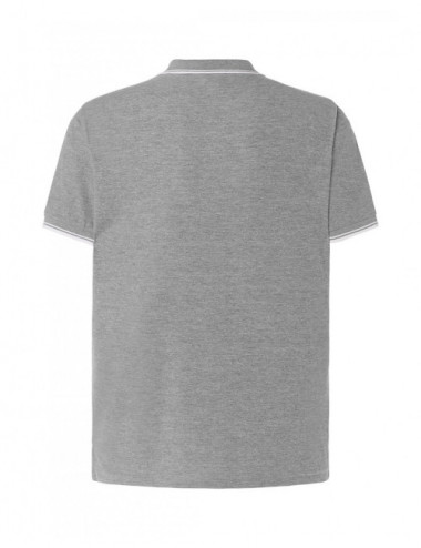 Men`s polo shirts polo pora 210 contrast gray melange/white Jhk
