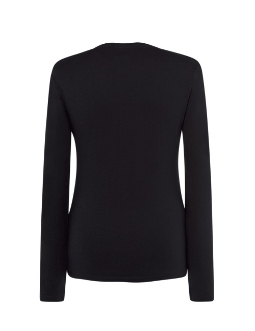 Women`s t-shirt lady regular ls premium black Jhk Jhk