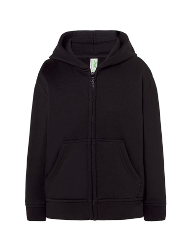 Bluza dresowa dziecięca kid hooded czarny Jhk