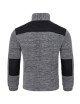 Super warmes Herren-Fleece, verstärkt, FLRA 340 Premium Grey Melange/Schwarz Jhk