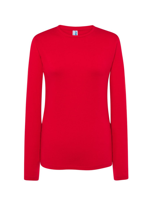 Lady Regular Ls Premium Damen T-Shirt rot Jhk Jhk