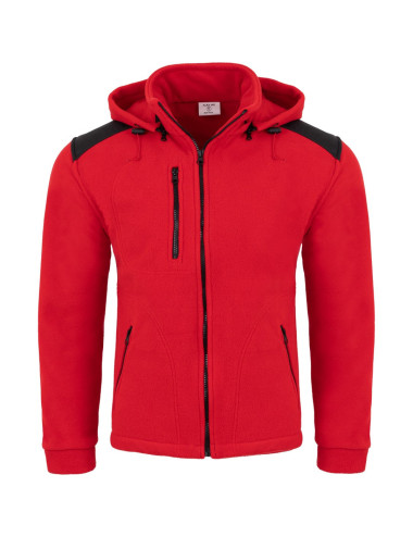 Men`s fleece flra 340 bushood premium red/black Jhk