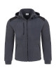 Thick men`s fleece with a hood, company print