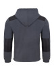 Thick men`s fleece with a hood, company print