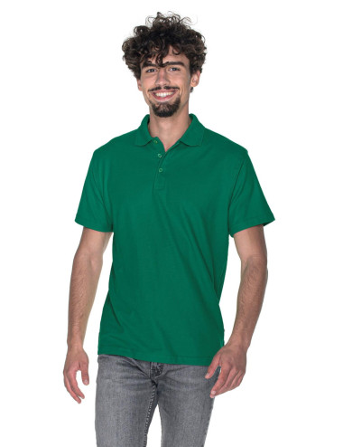 Promostars Men`s POLO COTTON GREEN Embroidery DTF screen printing logo