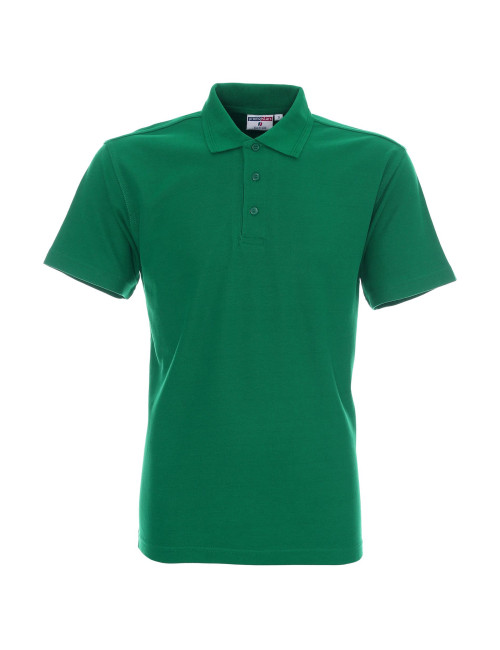 Promostars Men`s POLO COTTON GREEN Embroidery DTF screen printing logo