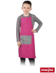 "Reis Kids' Apron in Dark Pink & Gray - Functional, Stylish & Customi