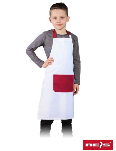 "Quality Kids Apron fkinder wdc white-dark red Reis - Durable, Comfor