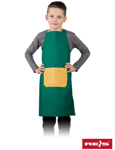"Vibrant Fkinder Apron - Durable, Adjustable, Embroidery-Ready Kids' 