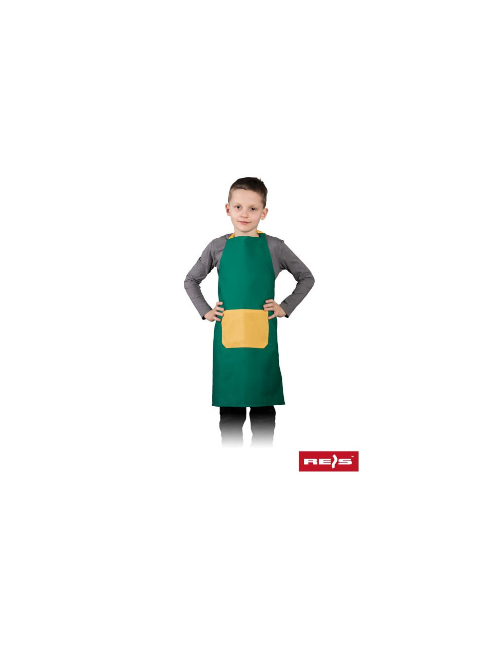 Fkinder apron zy green and yellow Reis