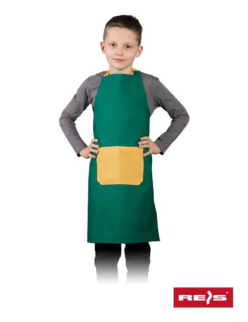 "Vibrant Fkinder Apron - Durable, Adjustable, Embroidery-Ready Kids' 