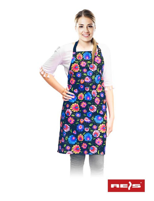"Reis Multicolour-Navy Apron: Comfortable, Durable & Customizable for