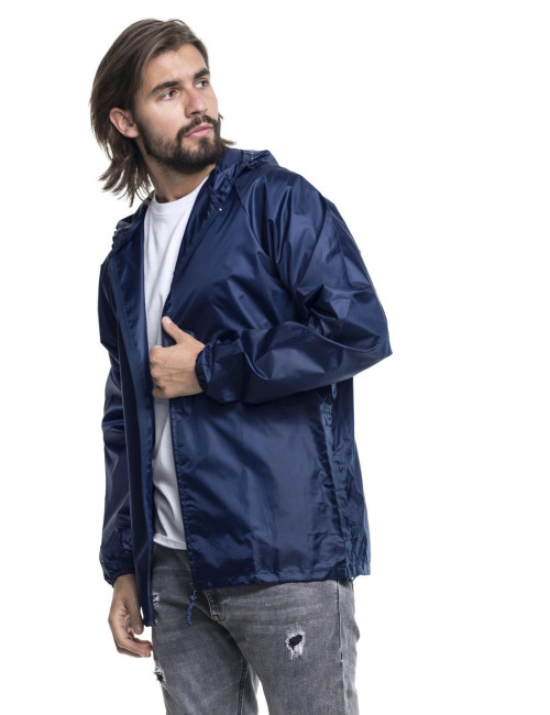 GEFFER JACKET Men 500 NAVY DTG print DTF silkscreen logo embroidery