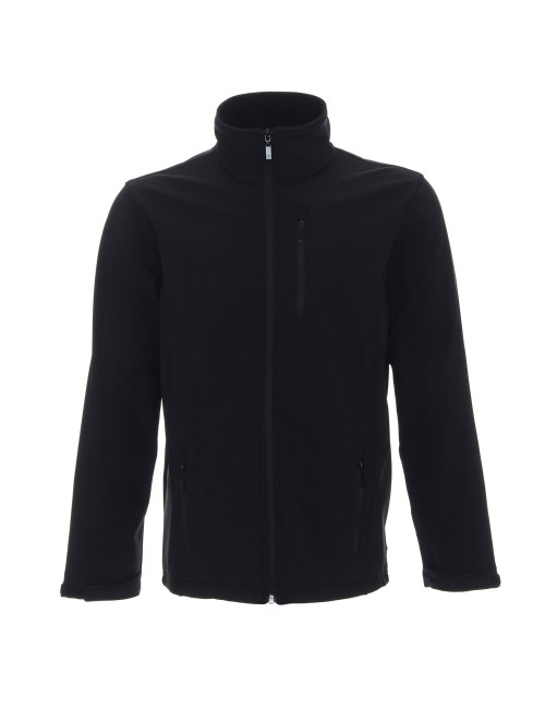 Promostars Men`s JACKET HURRICANE BLACK embroidery DTG print silkscreen logo