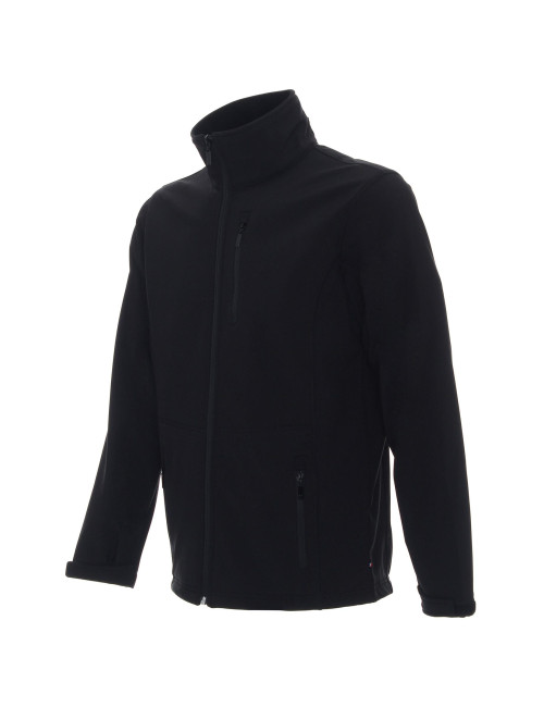 Promostars Men`s JACKET HURRICANE BLACK embroidery DTG print silkscreen logo