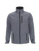 Promostars Herren HURRICANE JACKET GRAU MELANGE Stickerei Siebdruckdruck