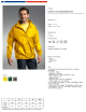 Promostars Herren WINDBREAKER JACKET GELB Stickerei-Siebdruck-Logo