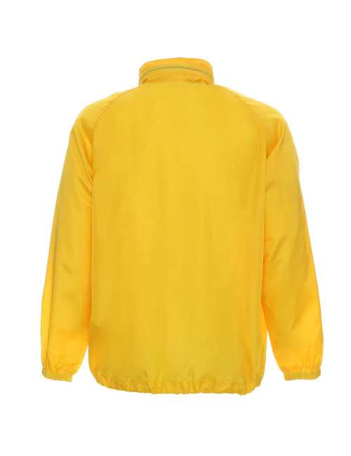 Promostars Men`s JACKET WINDBREAKER YELLOW embroidery print silkscreen logo