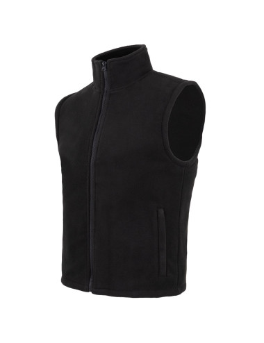 JHK Fleeceweste FLRA 350 VEST BK - Schwarz, Stickerei, Logo, Druck