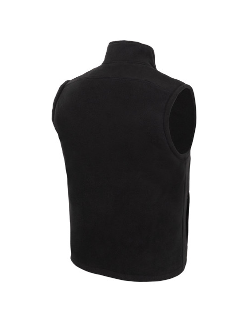 JHK Fleece vest FLRA 350 VEST BK - Black, embroidery, logo, print