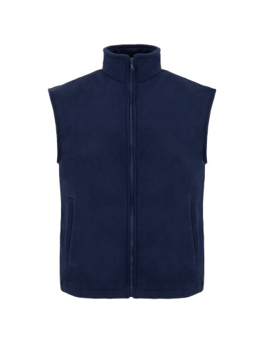 Vest with embroidered company logo