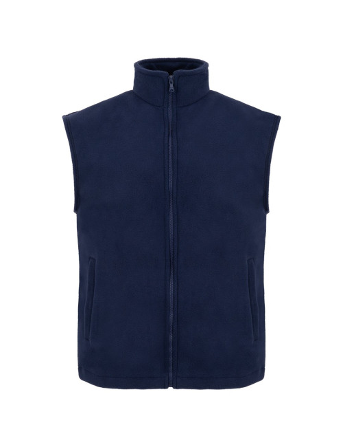 Vest with embroidered company logo