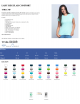 2Damen Tsrl CMF Lady Comfort T-Shirt Azurblau Jhk
