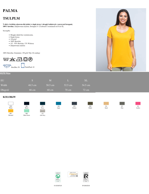 T-Shirt Tsul für Damen plm palma weiß weiß Jhk